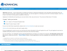 Tablet Screenshot of joinadvancial.org